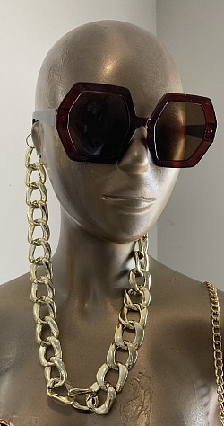 Brown chained shades~$45