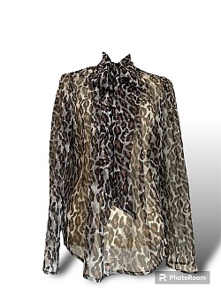 Sheer Leopard Blouse